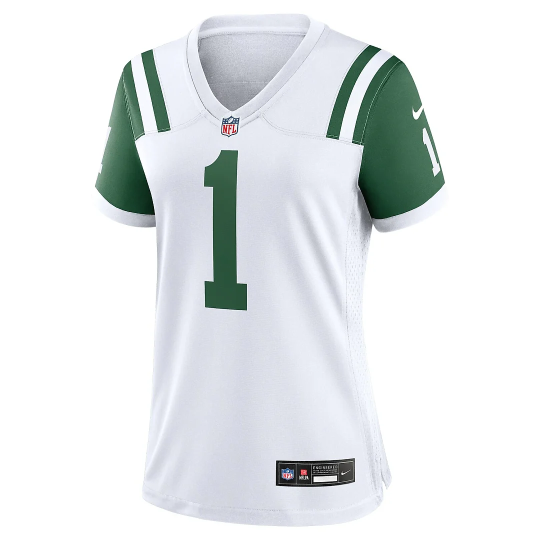 Zennovawear Ahmad Sauce Gardner New York Jets Women's Classic Alternate Game Jersey - White