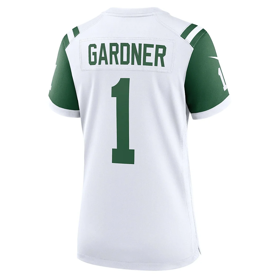 Zennovawear Ahmad Sauce Gardner New York Jets Women's Classic Alternate Game Jersey - White