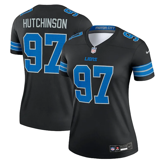 Zennovawear Aidan Hutchinson Detroit Lions Women's Alternate Legend Player Performance Top - Black