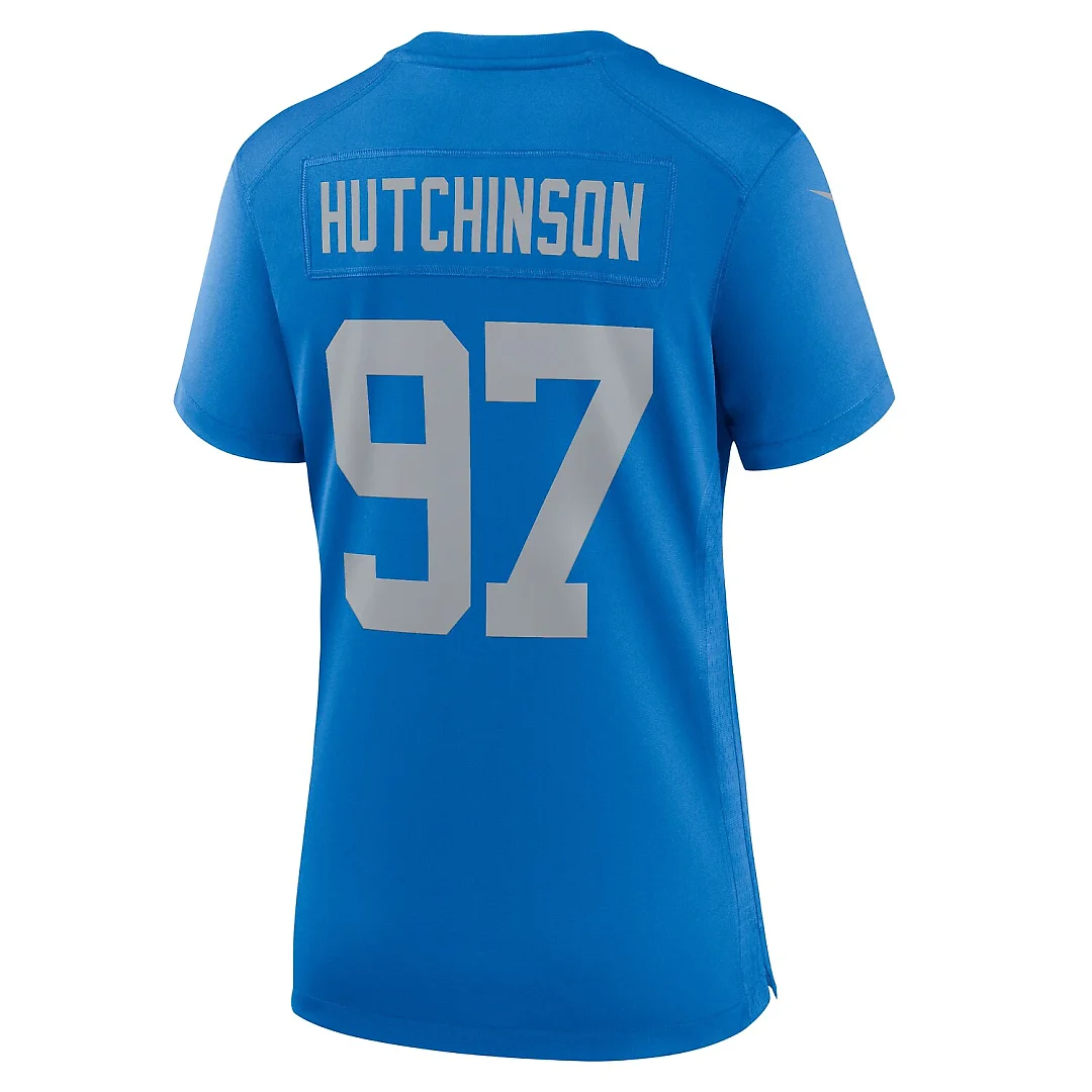 Zennovawear Aidan Hutchinson Detroit Lions Women's Alternate Game Jersey - Blue
