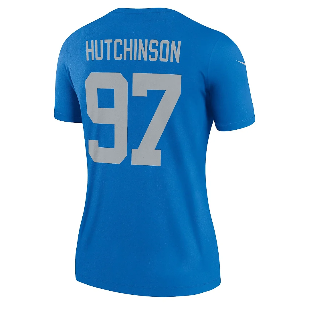 Zennovawear Aidan Hutchinson Detroit Lions Women's Alternate Legend Player Performance Top - Blue