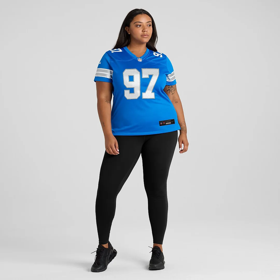 Zennovawear Aidan Hutchinson Detroit Lions Women's Game Jersey - Blue