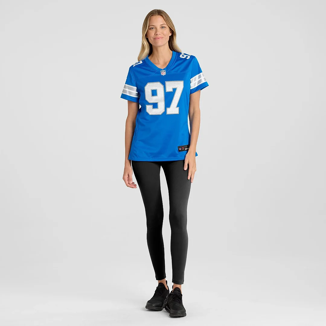 Zennovawear Aidan Hutchinson Detroit Lions Women's Game Jersey - Blue