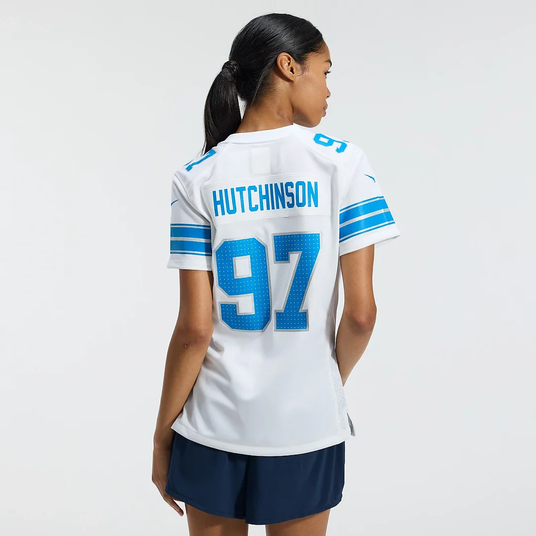 Zennovawear Aidan Hutchinson Detroit Lions Women's Game Jersey - White