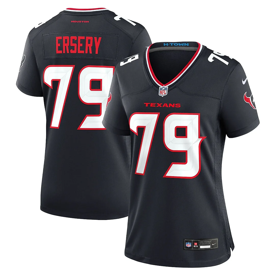 Zennovawear Aireontae Ersery Houston Texans Women's Team Game Jersey - Navy