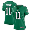 Zennovawear A.J. Brown Philadelphia Eagles Women's Player Jersey - Kelly Green