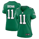 Zennovawear A.J. Brown Philadelphia Eagles Women's Player Jersey - Kelly Green