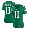 Zennovawear A.J. Brown Philadelphia Eagles Women's Player Jersey - Kelly Green