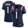 Zennovawear A.J. Brown New England Patriots Women's Game Jersey - Navy