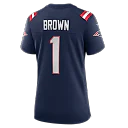 Zennovawear A.J. Brown New England Patriots Women's Game Jersey - Navy