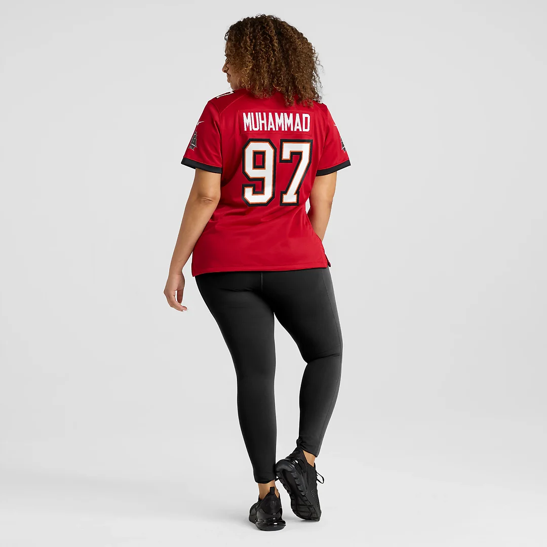 Zennovawear Al-Quadin Muhammad Tampa Bay Buccaneers Women's Team Game Jersey - Red