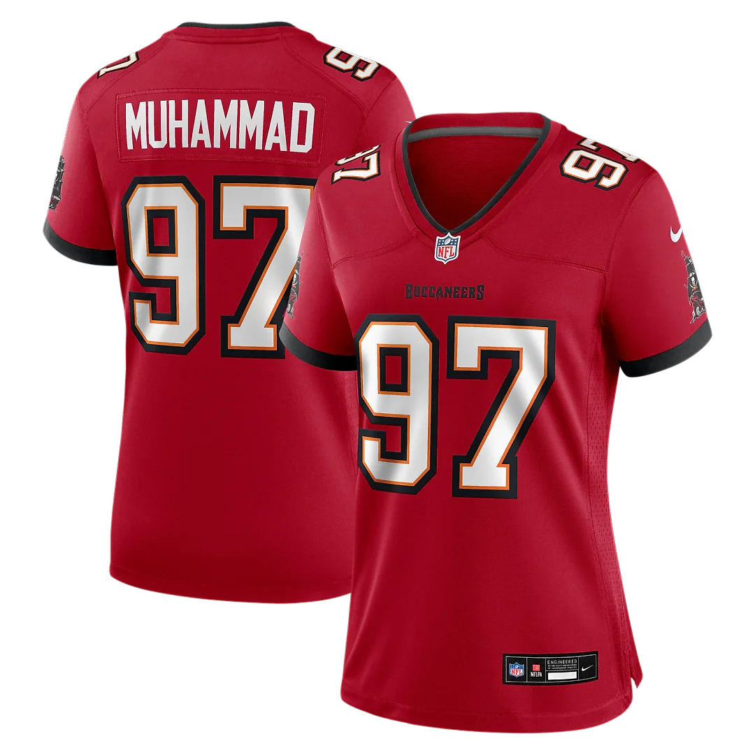 Zennovawear Al-Quadin Muhammad Tampa Bay Buccaneers Women's Team Game Jersey - Red