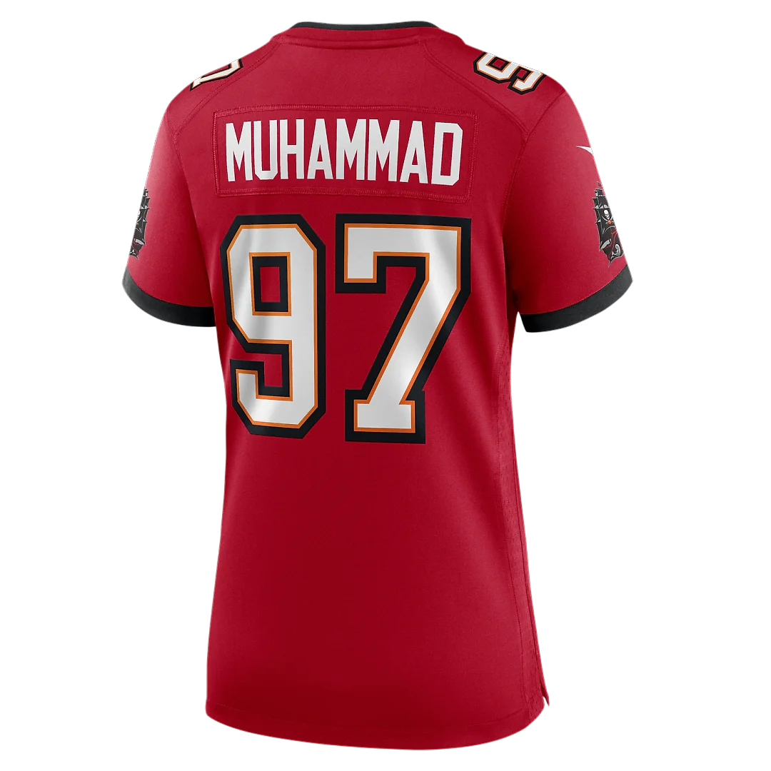 Zennovawear Al-Quadin Muhammad Tampa Bay Buccaneers Women's Team Game Jersey - Red