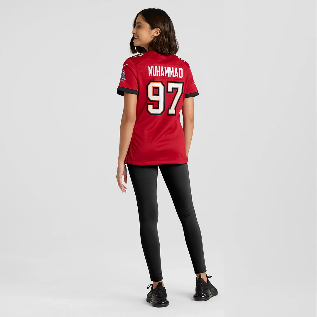 Zennovawear Al-Quadin Muhammad Tampa Bay Buccaneers Women's Team Game Jersey - Red