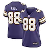 Zennovawear Alan Page Minnesota Vikings Women's Classic Retired Player Jersey - Purple
