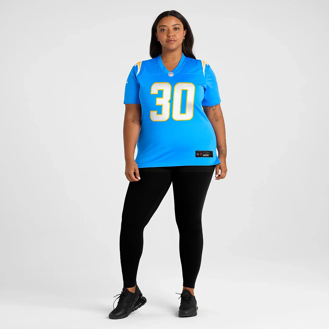 Zennovawear Alec Ingold Los Angeles Chargers Women's Team Game Jersey - Powder Blue