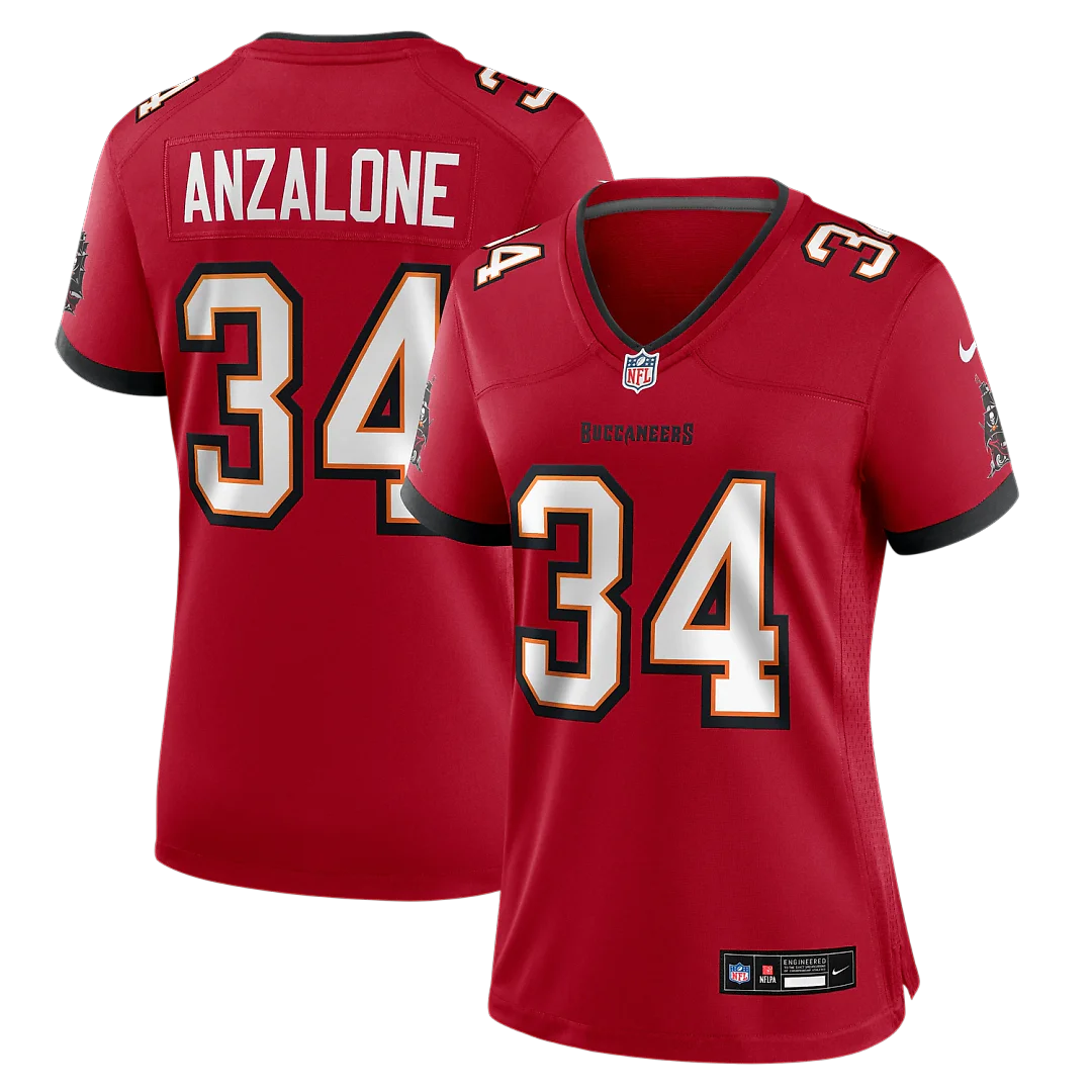 Zennovawear Alex Anzalone Tampa Bay Buccaneers Women's Team Game Jersey - Red