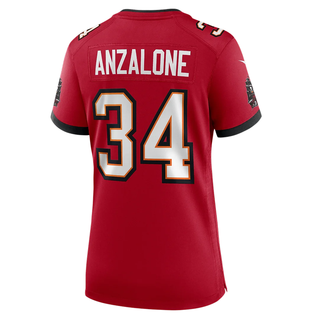Zennovawear Alex Anzalone Tampa Bay Buccaneers Women's Team Game Jersey - Red