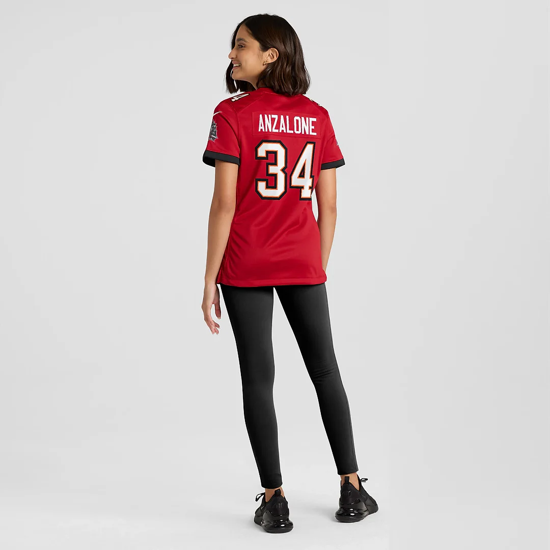 Zennovawear Alex Anzalone Tampa Bay Buccaneers Women's Team Game Jersey - Red