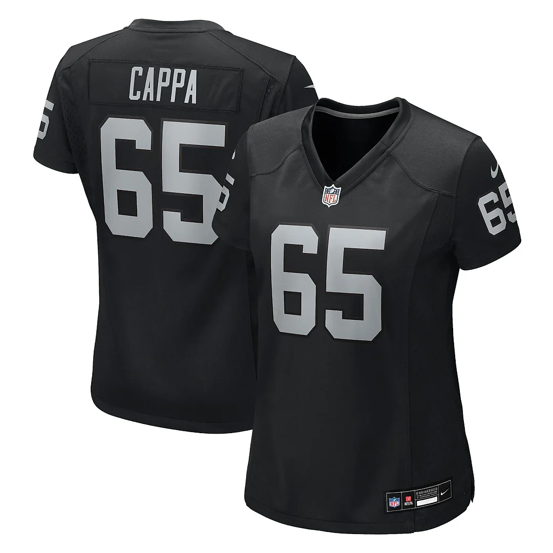 Zennovawear Alex Cappa Las Vegas Raiders Women's Team Game Jersey - Black