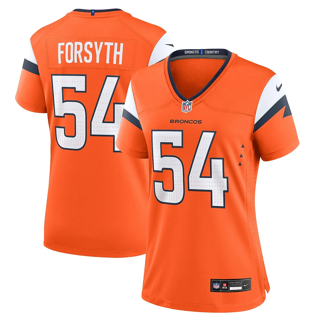 Zennovawear Alex Forsyth Denver Broncos Women's Team Game Jersey - Orange
