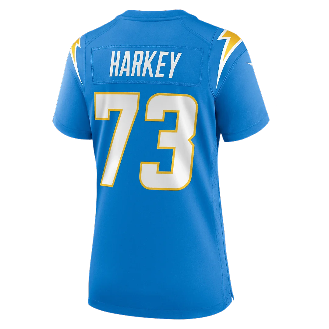 Zennovawear Alex Harkey Los Angeles Chargers Women's Team Game Jersey - Powder Blue