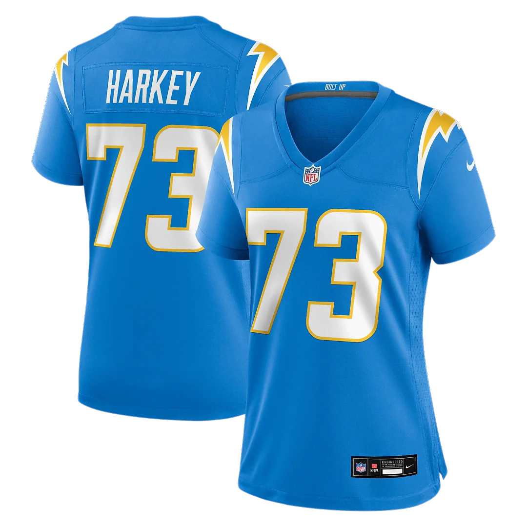 Zennovawear Alex Harkey Los Angeles Chargers Women's Team Game Jersey - Powder Blue