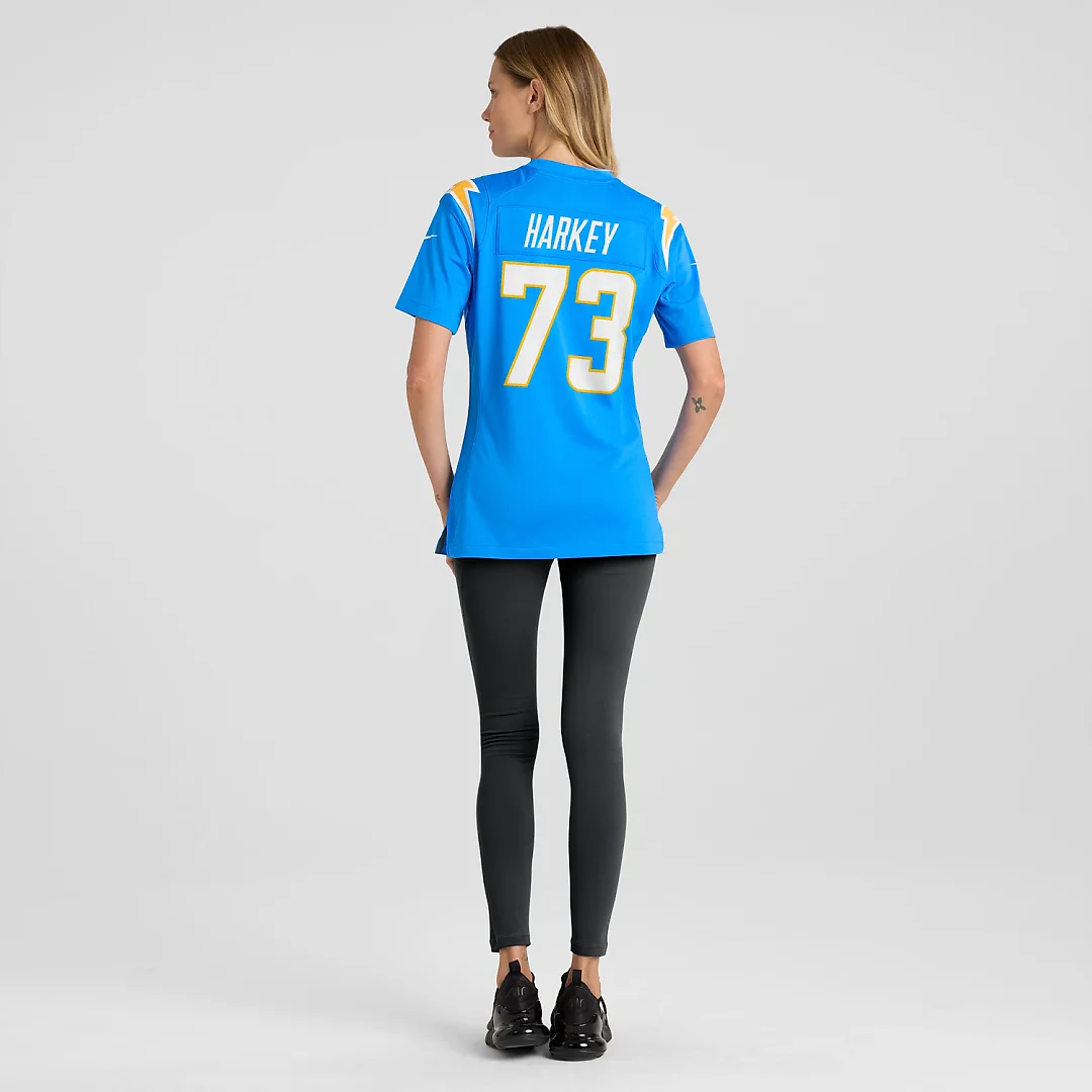 Zennovawear Alex Harkey Los Angeles Chargers Women's Team Game Jersey - Powder Blue