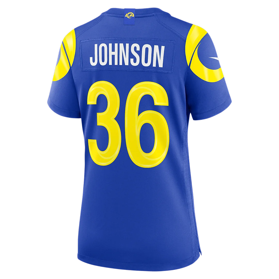 Zennovawear Alex Johnson Los Angeles Rams Women's Team Game Jersey - Royal