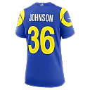 Zennovawear Alex Johnson Los Angeles Rams Women's Team Game Jersey - Royal