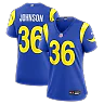 Zennovawear Alex Johnson Los Angeles Rams Women's Team Game Jersey - Royal