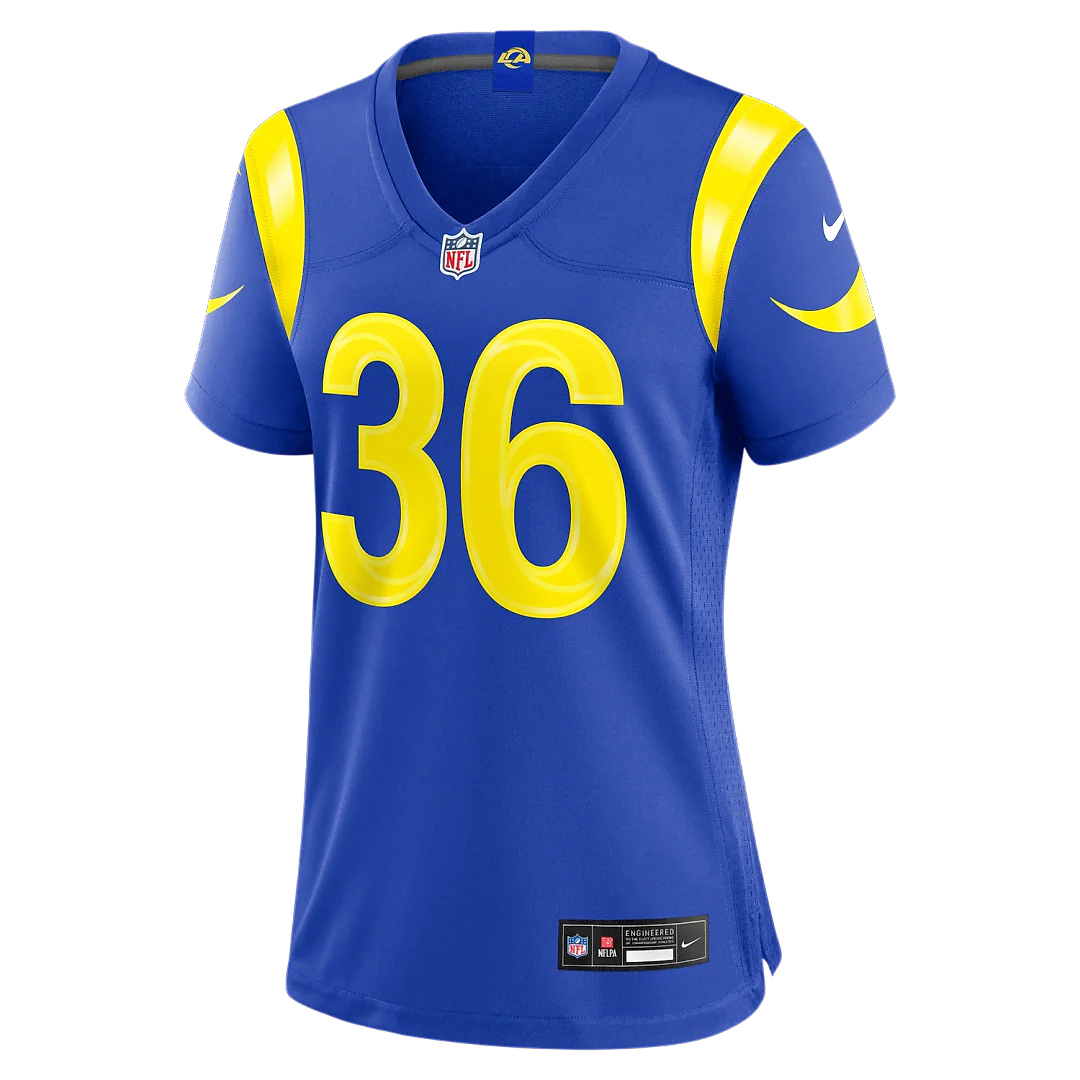 Zennovawear Alex Johnson Los Angeles Rams Women's Team Game Jersey - Royal
