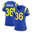 Zennovawear Alex Johnson Los Angeles Rams Women's Team Game Jersey - Royal