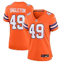 Zennovawear Alex Singleton Denver Broncos Women's Alternate Game Jersey - Orange