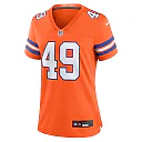 Zennovawear Alex Singleton Denver Broncos Women's Alternate Game Jersey - Orange