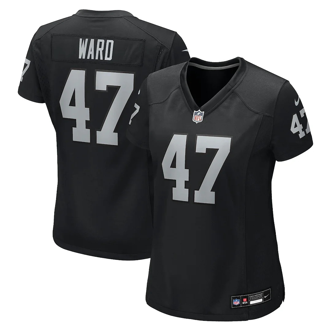 Zennovawear Alex Ward Las Vegas Raiders Women's Team Game Jersey - Black