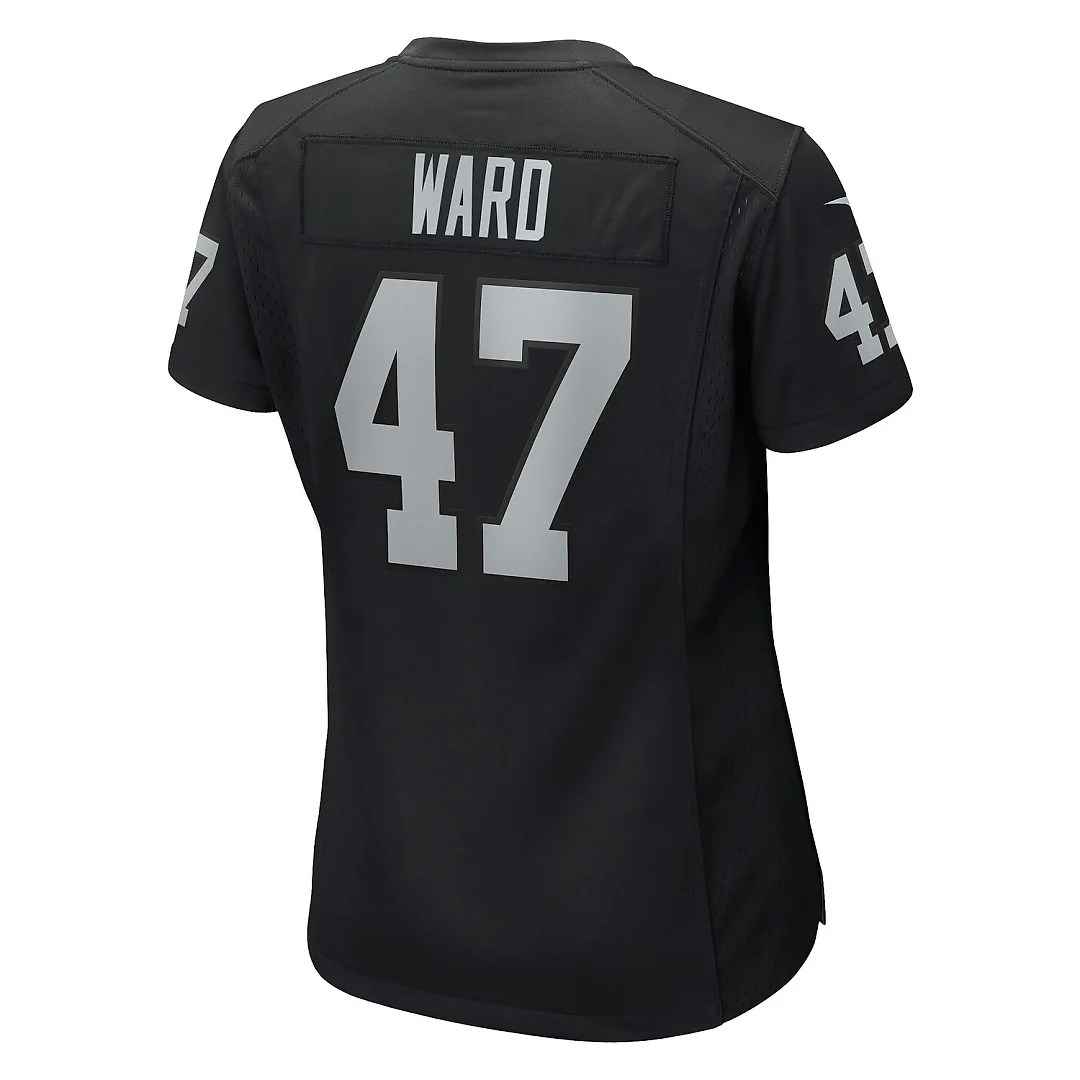Zennovawear Alex Ward Las Vegas Raiders Women's Team Game Jersey - Black
