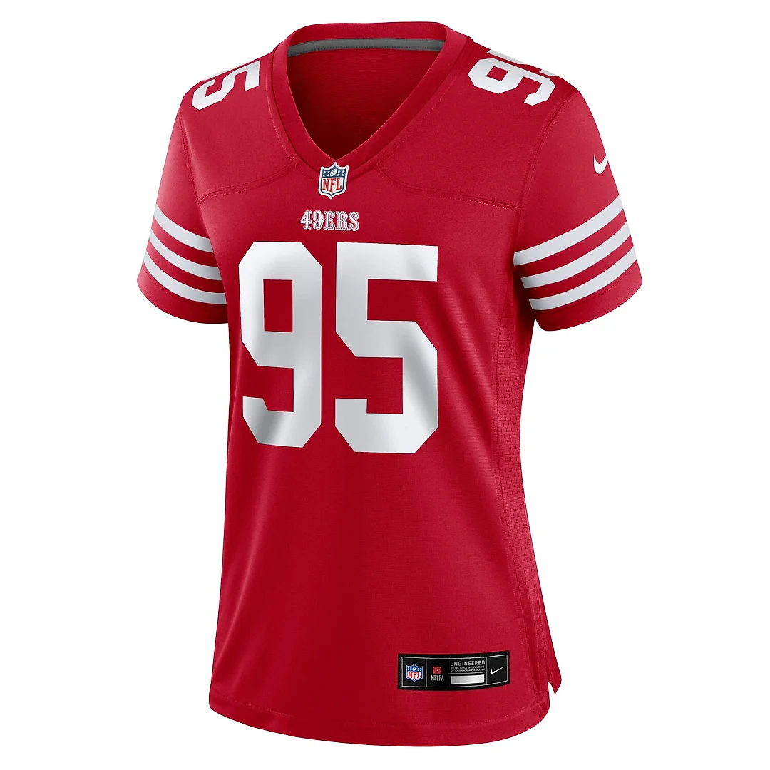 Zennovawear Alfred Collins San Francisco 49ers Women's Team Game Jersey - Scarlet