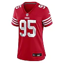 Zennovawear Alfred Collins San Francisco 49ers Women's Team Game Jersey - Scarlet