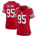 Zennovawear Alfred Collins San Francisco 49ers Women's Team Game Jersey - Scarlet
