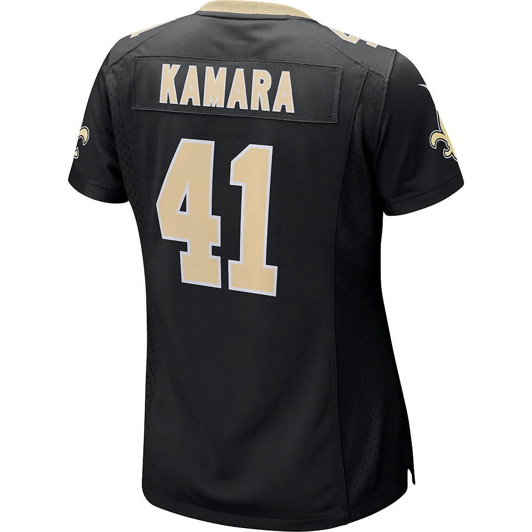 Zennovawear Alvin Kamara New Orleans Saints Women's Game Jersey - Black