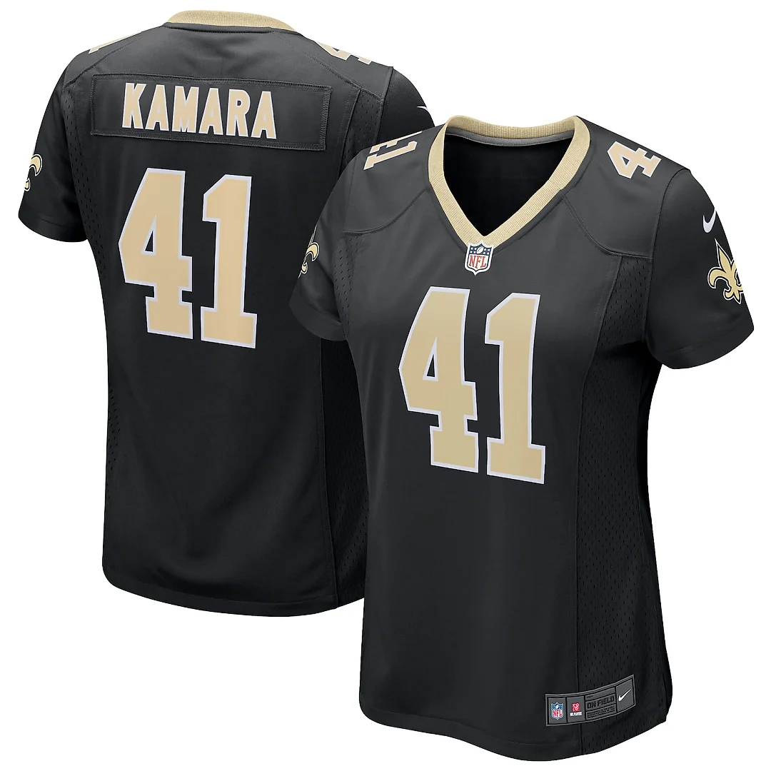 Zennovawear Alvin Kamara New Orleans Saints Women's Game Jersey - Black