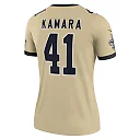 Zennovawear Alvin Kamara New Orleans Saints Women's Gameday Golds Alternate Legend Player Performance Top - Gold