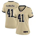 Zennovawear Alvin Kamara New Orleans Saints Women's Gameday Golds Alternate Game Player Jersey - Gold