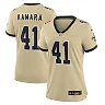Zennovawear Alvin Kamara New Orleans Saints Women's Gameday Golds Alternate Game Player Jersey - Gold