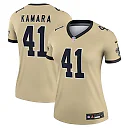Zennovawear Alvin Kamara New Orleans Saints Women's Gameday Golds Alternate Legend Player Performance Top - Gold