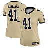 Zennovawear Alvin Kamara New Orleans Saints Women's Gameday Golds Alternate Legend Player Performance Top - Gold