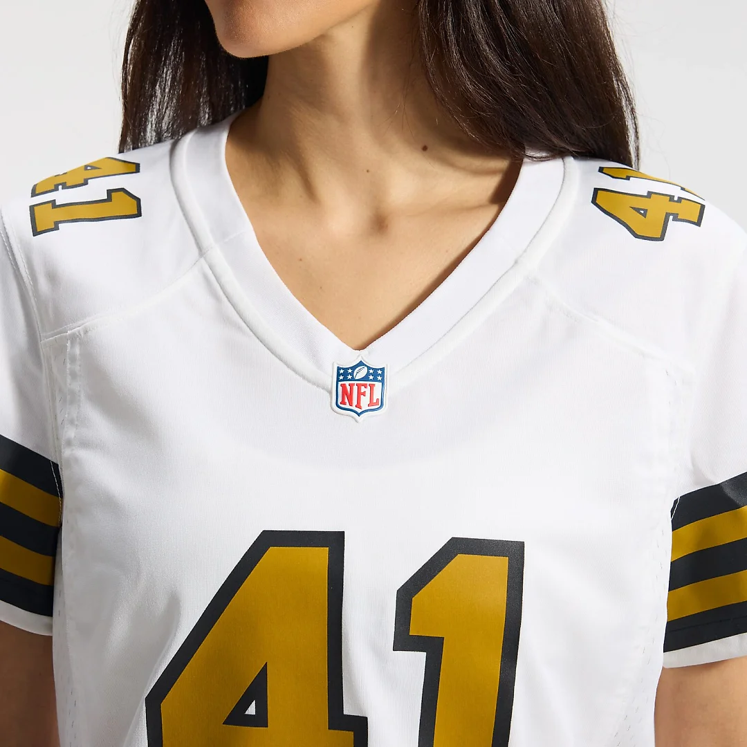Zennovawear Alvin Kamara New Orleans Saints Women's Alternate Game Player Jersey - White