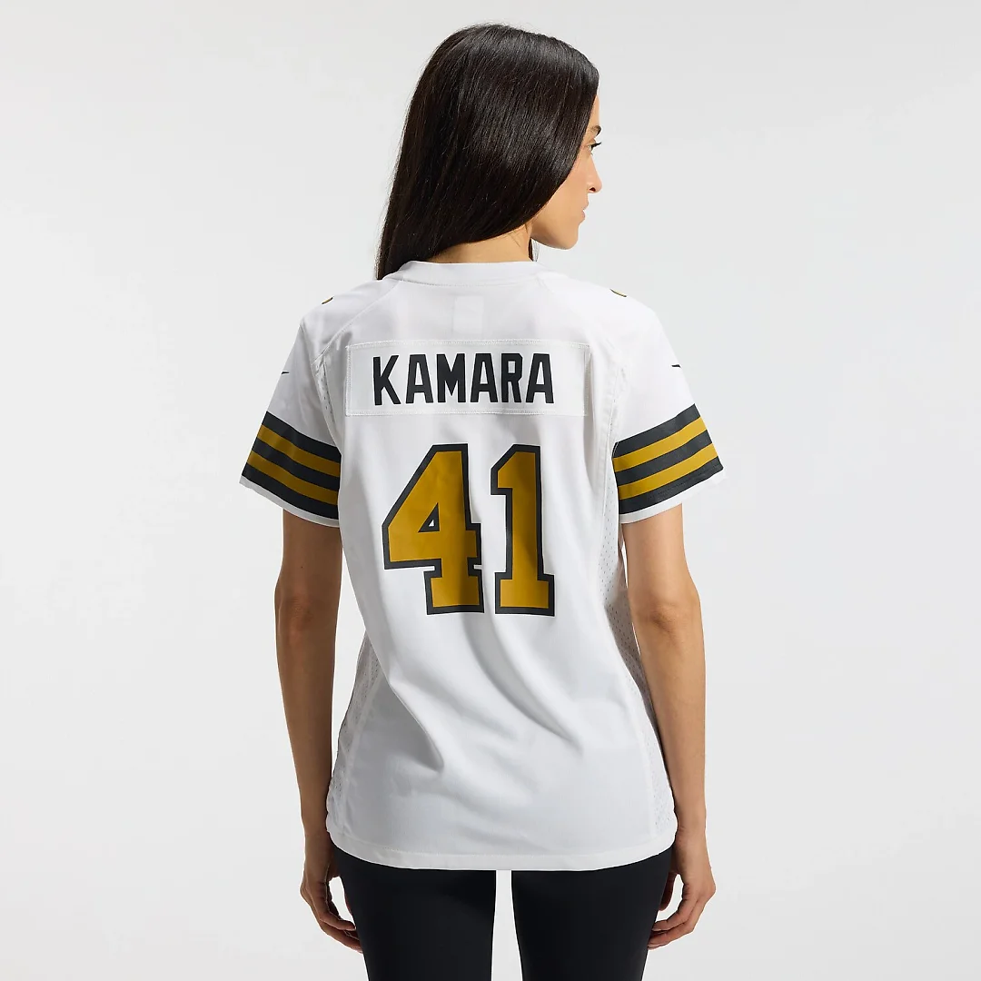 Zennovawear Alvin Kamara New Orleans Saints Women's Alternate Game Player Jersey - White