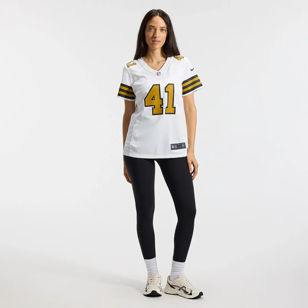 Zennovawear Alvin Kamara New Orleans Saints Women's Alternate Game Player Jersey - White